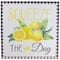 White & Black Gingham Squeeze the Day Lemon Wall Décor